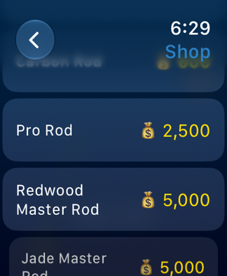 The tackle shop listing the Pro Rod and Redwood Master Rod