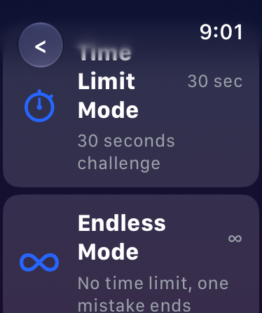 Time Limit Mode and Endless Mode