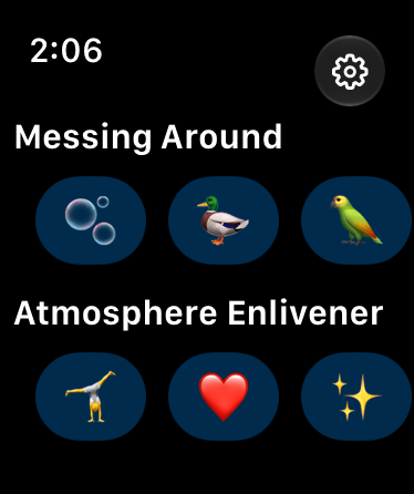 Tap a sound tile to play it